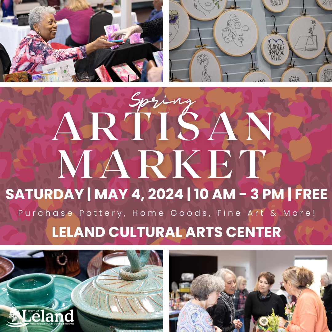 Spring Artisan Market with time, date, location and cost