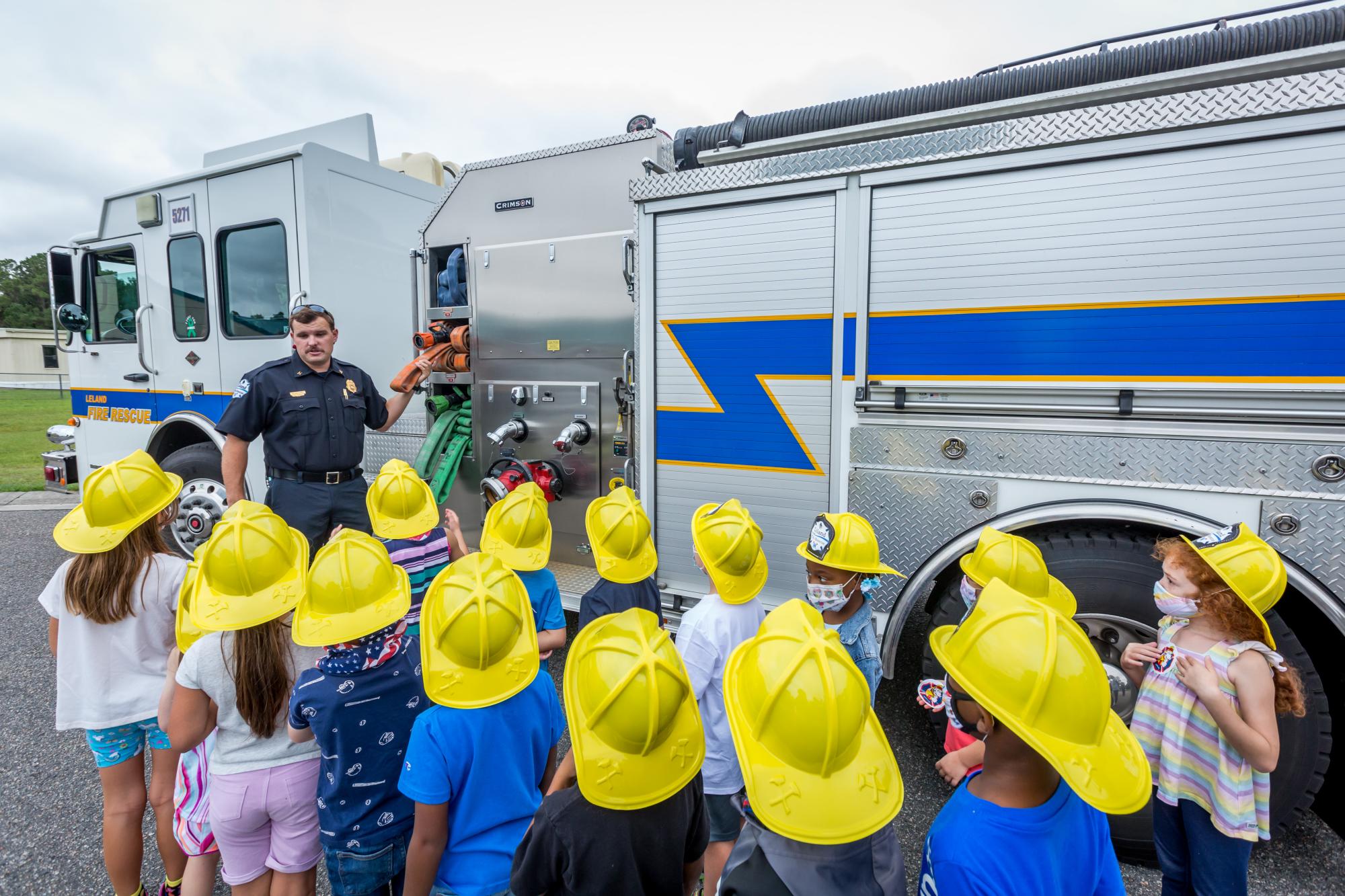 Teaching kids about firetruck