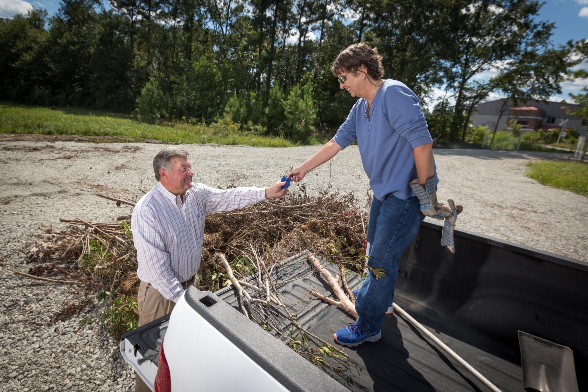 Debris drop-off site