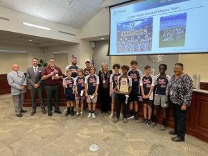 Leland Youth Baseball World Series Champions Given Keys to the Town