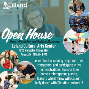 Parks, Recreation, and Cultural Resources Open House Event August 2023