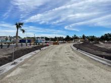 Olde Waterford Way Extension Project Backfilling Curb & Gutter