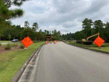 Brunswick Forest Parkway Lane Closure