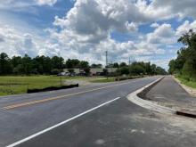 Striping on Old Fayetteville Road