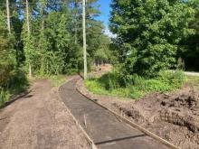 Framing for new sidewalks