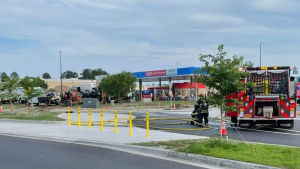 Fire crews at Murphys USA