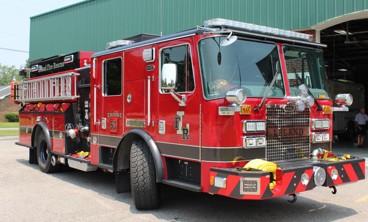 New State-of-the-Art Fire Engine Officially in Service at Leland Fire/Rescue