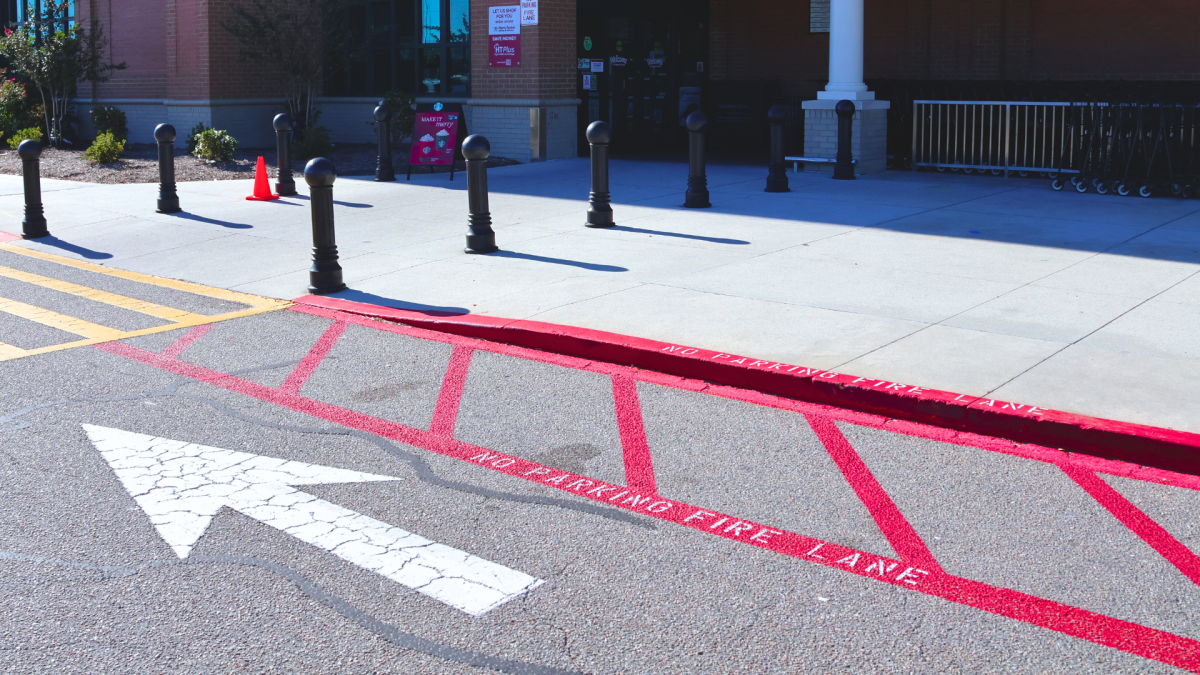 Fire lanes at Harris Tetter