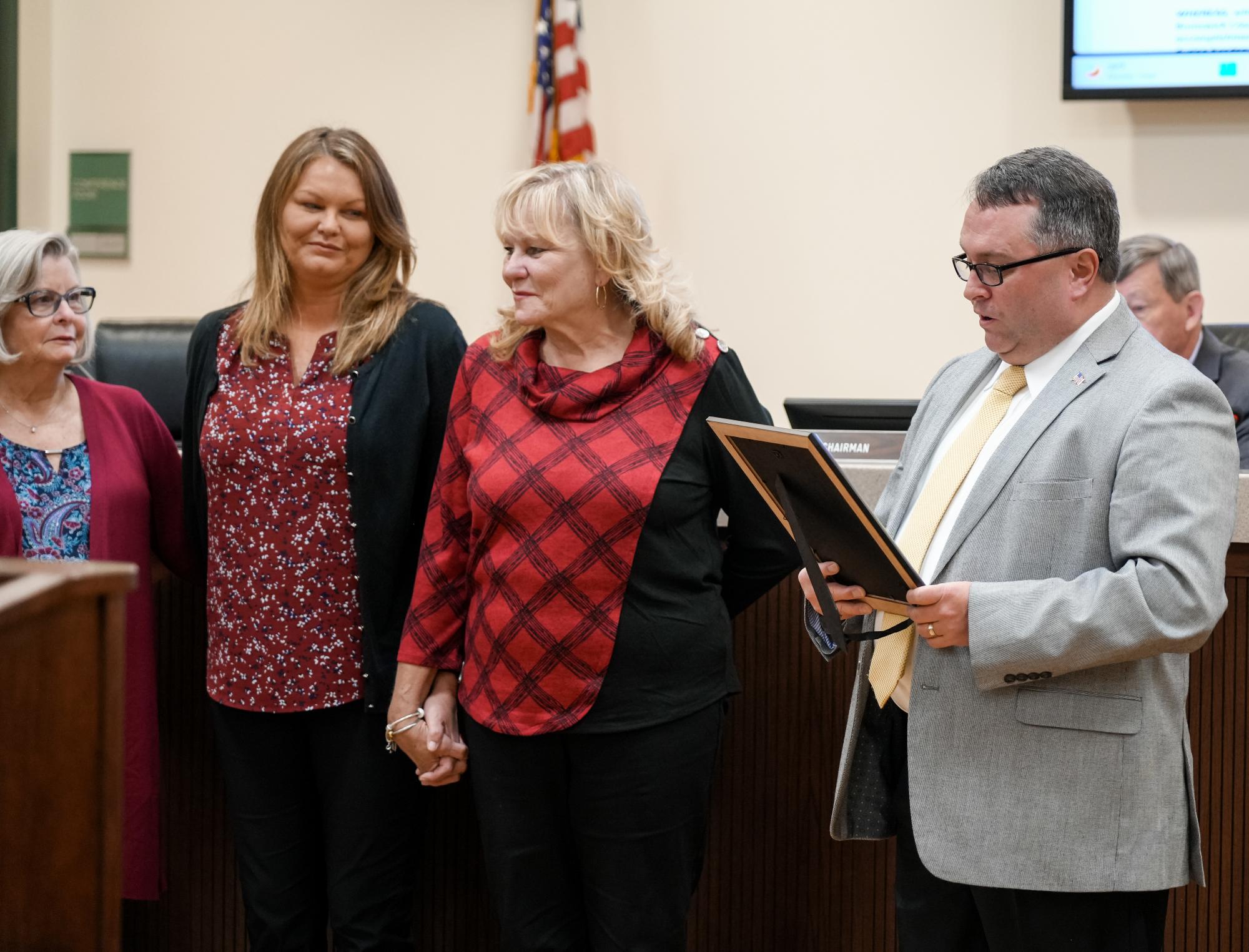Mayor Bozeman honored by Brunswick Board of Commissioners