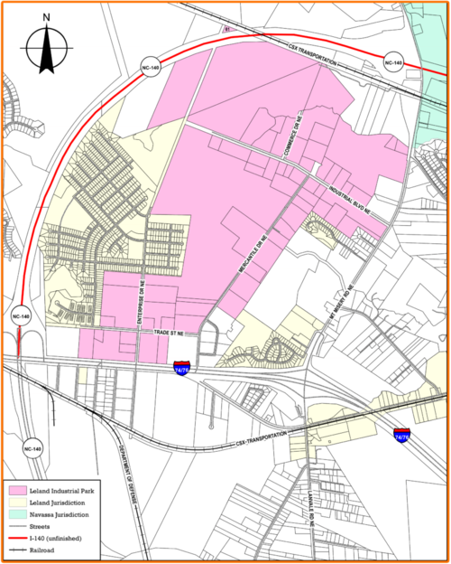 Leland Innovation Park map