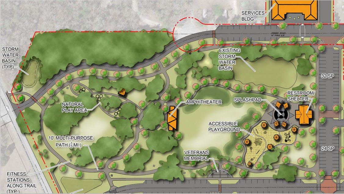 Map of Founders Park Master Plan