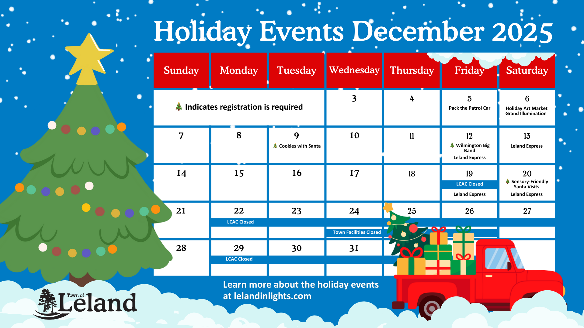 December events calendar