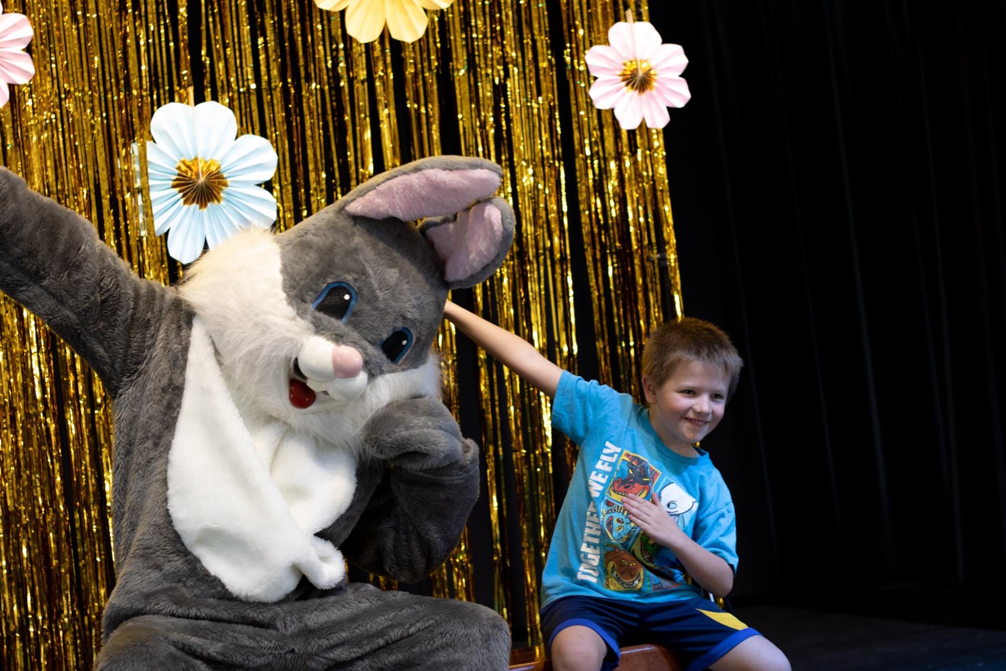Easter Bunny With Kid