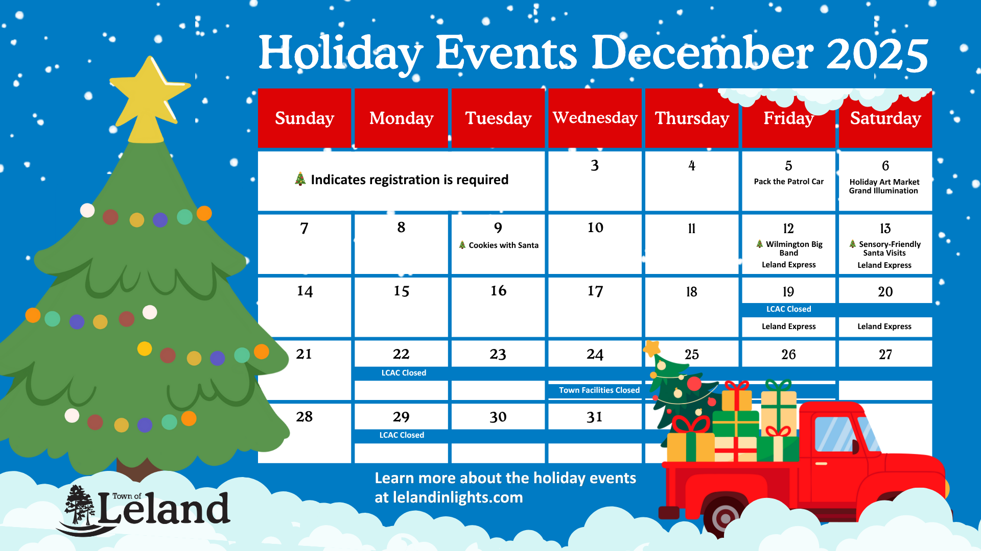 December events calendar