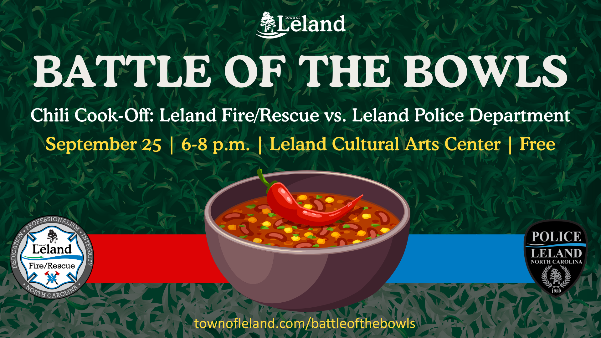 Battle of the Bowls event information graphic