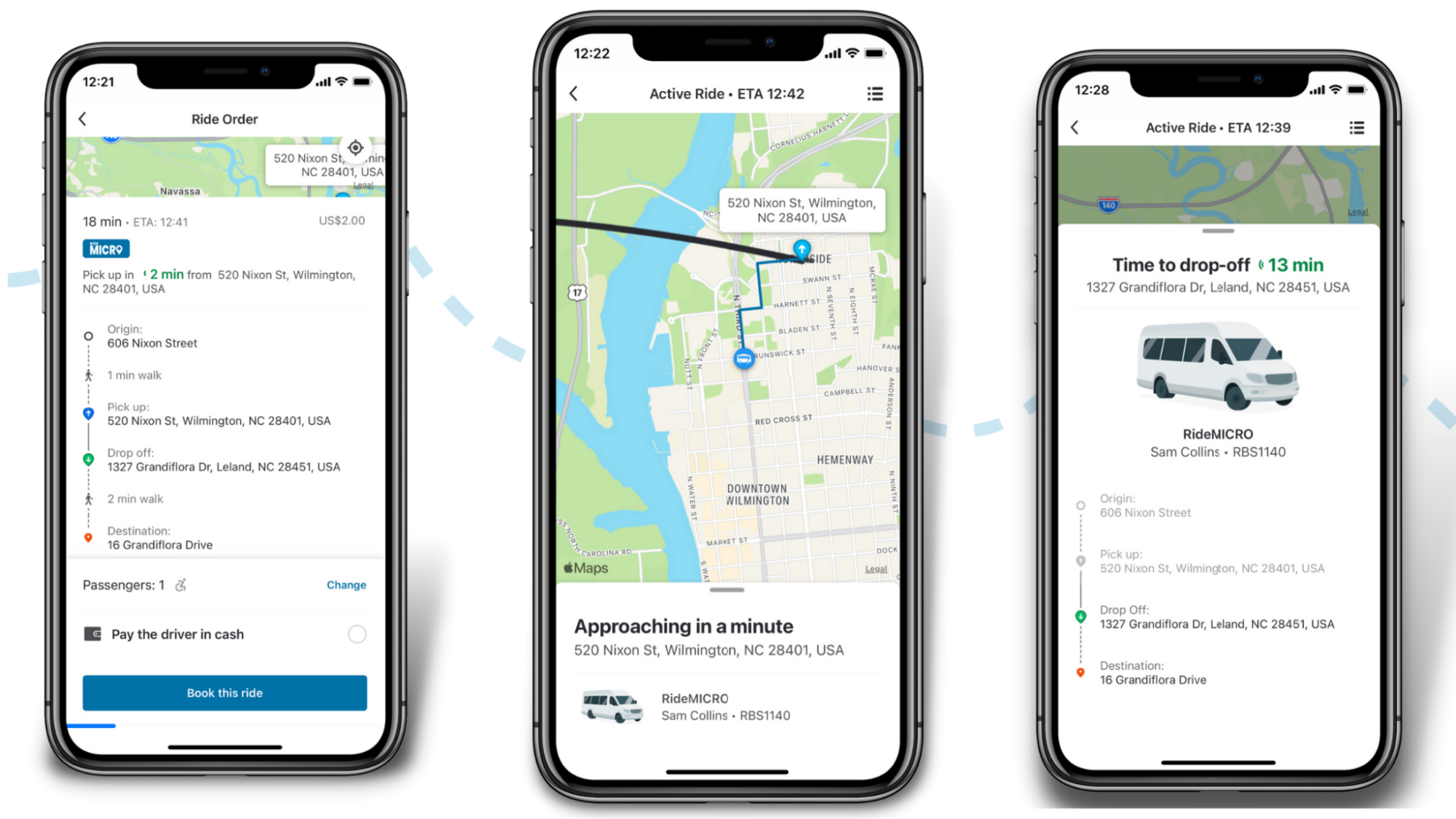 Ride Micro Register on Phone